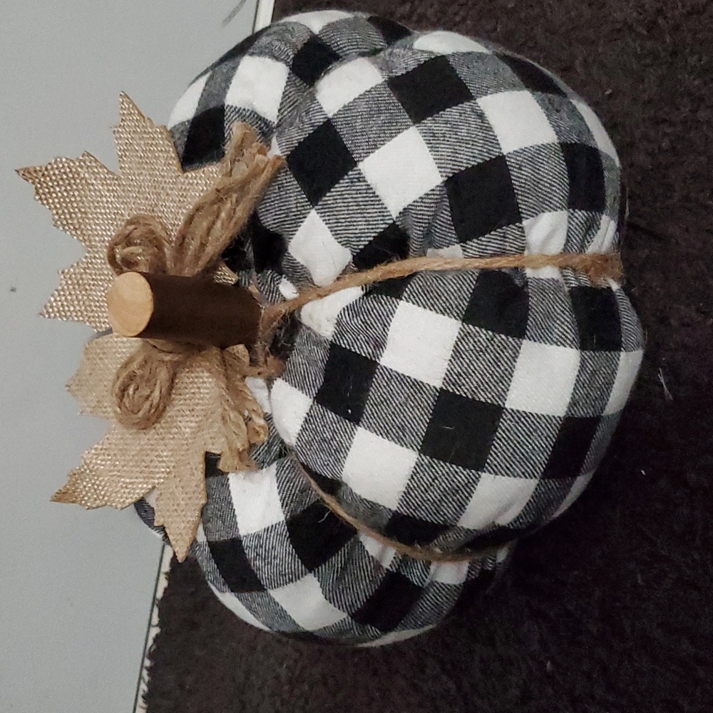 Buffalo plaid pumpkin